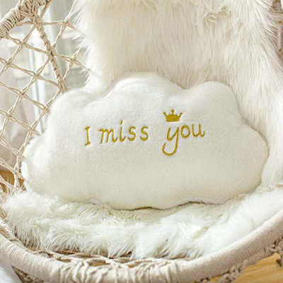 Peach Cuddle Microfibre Quotes Cushion Pack of 1(White)