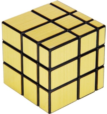 Aseenaa High Speed Golden Mirror Cube | High Speed Stickerless Magic Brainstorming Puzzle Cubes Game Toys For Kids & Adults| Super Saver Pack | SET OF 1(1 Pieces)