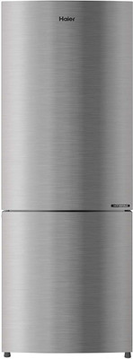 Haier 276 L Frost Free Double Door Bottom Mount 3 Star Refrigerator (Inox Steel, HRB-2964CIS-E)