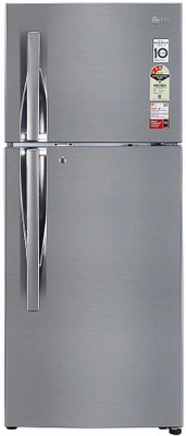 LG 260 L Frost Free Double Door 3 Star Convertible Refrigerator (Shiny Steel, GL-S292RPZX)