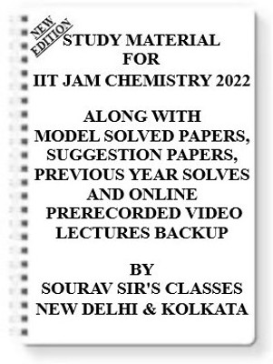 Study Material For Iit Jam Chemistry 2022 [ Pack Of 4 Books ] With Model Question Papers + Topicwise Analysis + Mcq Questions+ Special Practice Set(Spiral, SOURAV SIR)