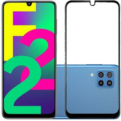 ECMERED Edge To Edge Tempered Glass for SAMSUNG GALAXY F22, SAMSUNG GALAXY A22, SAMSUNG GALAXY M32(Pack of 1)