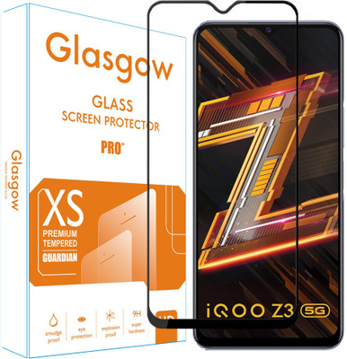Glasgow Edge To Edge Tempered Glass for IQOO Z3, IQOO Z3 5G(Pack of 1)