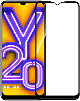 Metrocom Edge To Edge Tempered Glass for vivo Y20i(Pack of 1)