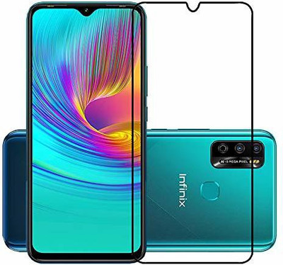 GORILLA Extra Strong Premium Edge To Edge Tempered Glass for Infinix Smart 4 Plus Ocean Wave(Pack of 1)