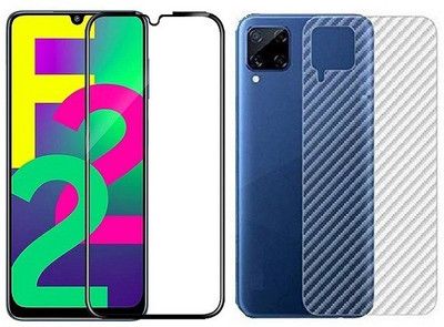 Bodoma Front and Back Screen Guard for Samsung Galaxy F22, Samsung Galaxy M32, Samsung Galaxy A22(Pack of 2)