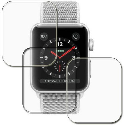 tombik Impossible Screen Guard for APPLE Watch Series 3 calluar - 38 mm(Pack of 3)