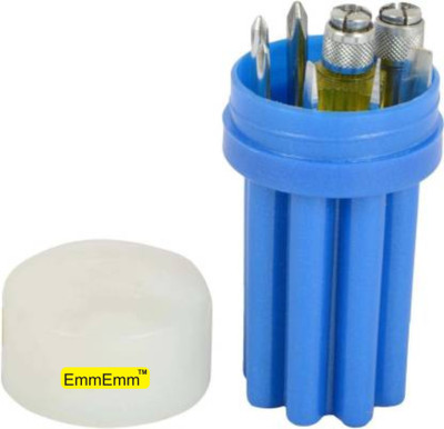 EmmEmm 8 In 1 Screw Driver Kit Set With Inbuilt Testing Neon Bulb Light in Driver Handle Combination Screwdriver Set(Pack of 9)