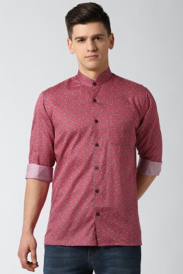 PETER ENGLAND Men Printed Casual Red, White, Blue Shirt