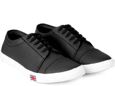 BXXY Canvas Shoes For Men(Black , 10)