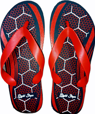Right Steps Men Slippers(Black , 8)
