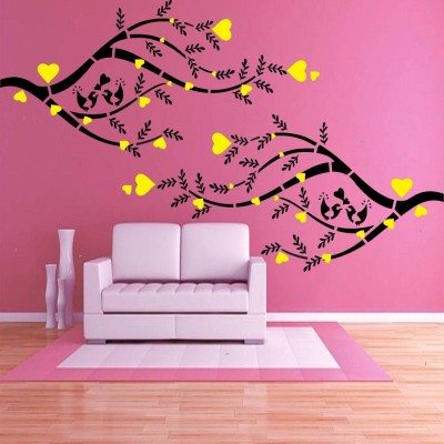 PARDECO WallStencils Wall Stencils Branch On The Tree Design Reusable Sheet (Size 16x24 Inch). Ornamental Stencil(Pack of 1, Charming)