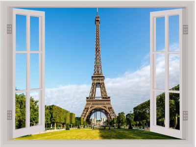 Psychedelic Collection 61 cm Beautiful Colorful Eiffel Tower Window Illusion Wall Sticker ( PVC Vinyl, Multicolour, Wall Covering 92 Cm X 61 Cm)_PCWI01_PCWIXL86 Self Adhesive Sticker(Pack of 1) Psychedelic Collection 61 cm Beautiful Colorful Eiffel Tower Window Illusion Wall Sticker ( PVC Vinyl, Multicolour, Wall Covering 92 Cm X 61 Cm)_PCWI01_PCWIXL86 Self Adhesive Sticker(Pack of 1)