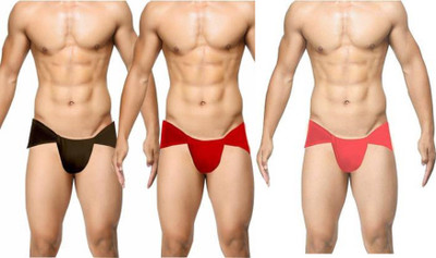 Maya Craft Premium Cotton Langot/Abdomen Support (Pack of 3) Supporter(Red, Black)