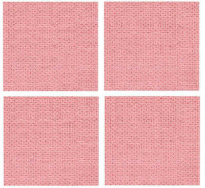 IKEA Square Pack of 4 Table Placemat(Red, Plastic)