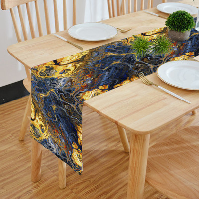 HOMADORN Multicolor 182.88 cm Table Runner(Polyester)