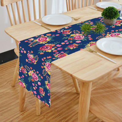 HOMADORN Multicolor 152.4 cm Table Runner(Polyester)