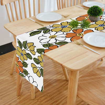 HOMADORN Multicolor 182.88 cm Table Runner(Polyester)