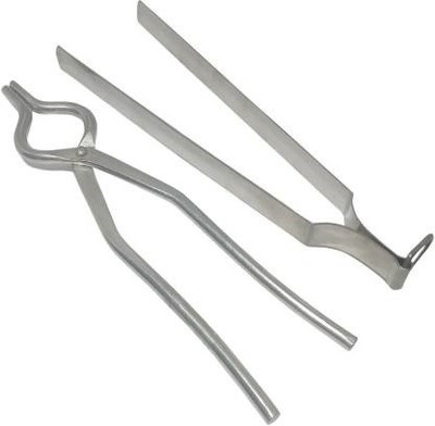 RJ kitchenware Store tong sandasi combo pack of 2 High Quality Stainless Steel Strong Tong/Pakkad/Chimta/Sandasi ( Large 25 CM) Utility (Combo Pack of 2) 25 cm Roasting, Serving, Sandwich Tong Set (Pack of 2) combo pack sandasi and tong 20 cm Utility Pakkad(Pack of 2)