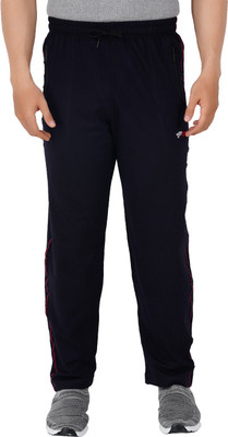 FEEL TRACK Self Design Men Dark Blue Track Pants