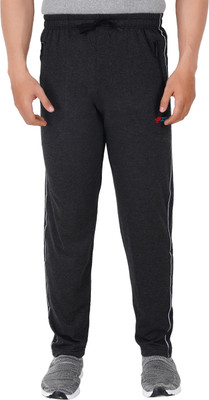 FEEL TRACK Self Design Men Grey Track Pants