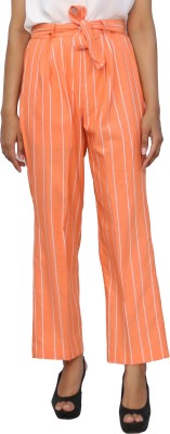 Pattlun Relaxed Women Orange Trousers