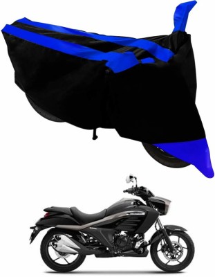 WONAK Waterproof Two Wheeler Cover for Suzuki(intruder 150, Blue, Black)