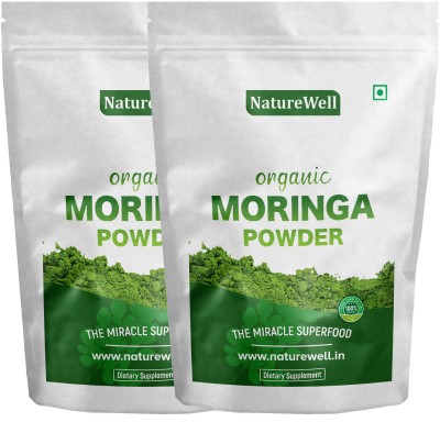 Naturewell Pack of 2 Moringa Leaf Powder Natural, Bio-Protein Superfood (250 Gram Each)(2 x 250 g)