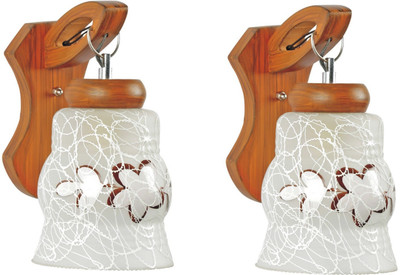 Somil Uplight Wall Lamp Without Bulb(Pack of 2)