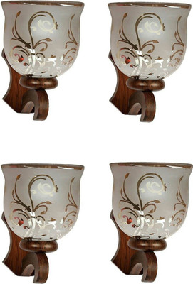 Guptas decore Uplight Wall Lamp Without Bulb(Pack of 4)
