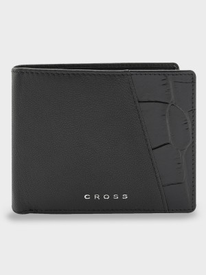 CROSS Men Casual, Formal, Travel, Trendy Black Genuine Leather Wallet(8 Card Slots)