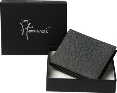 63% OFF on HAWAI Men Casual, Formal Grey Genuine Leather Wallet(8 Card Slots)