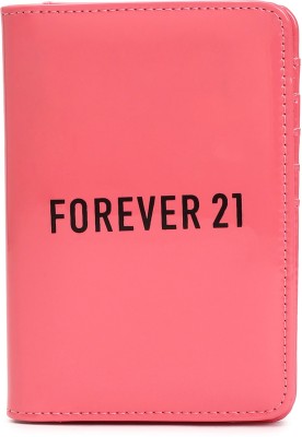 FOREVER 21 Women Pink Rubber Wallet(8 Card Slots)