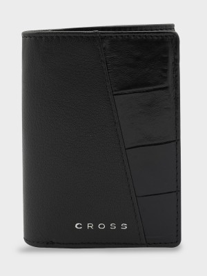 CROSS Men Casual, Formal, Travel, Trendy Black Genuine Leather Wallet(6 Card Slots)