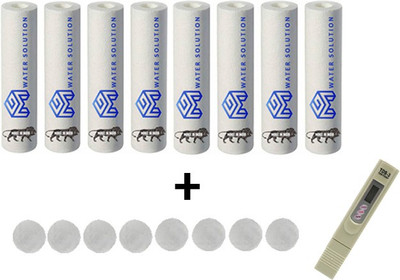 MG WATER SOLUTION Tds Meter Water Purity Tester + 8 Pcs Of Pre-Filter spun Water Purifier Solid Filter Cartridge + antiscalant balls 8 pcs combo Solid Filter Cartridge Solid Filter Cartridge(0.5, Pack of 17)