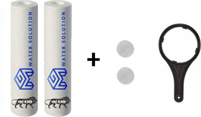 MG WATER SOLUTION 2 Pcs Of Pre-Filter spun Water Purifier Solid Filter Cartridge + Antiscalant balls 2 pcs + 1 RO Spanner Wrench(10Inch) Solid Filter Cartridge Solid Filter Cartridge(0.5, Pack of 5)