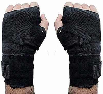 LIFE HUB Hand Wrap, Boxing Wrap, Boxing Hand Wrap Black Boxing Hand Wrap(Black, 98 inch)