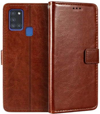CASETON Back Cover for Samsung Galaxy A21s(Brown, Pack of: 1)