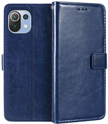 CASETON Back Cover for Mi 11 Lite(Blue, Pack of: 1)