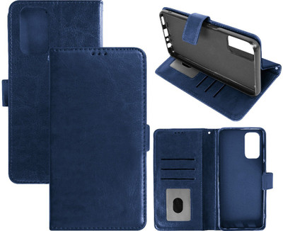 Casotec Flip Cover for Oppo A74 5G(Blue, Pack of: 1)