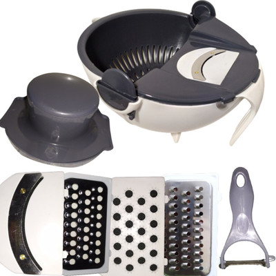 BHOOMI FASHION 9 in 1 Multi-Functional Rotate Vegetable Cutter Vegetable Chopper(1)