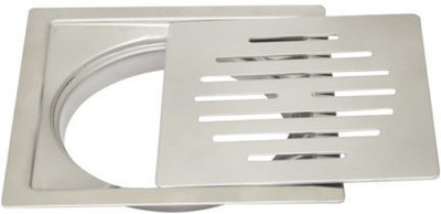 Viking Floor Stainless Steel Push Down Strainer(12.5 cm Set of 1)