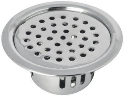 Viking Floor Stainless Steel Push Down Strainer(12.5 cm Set of 1)