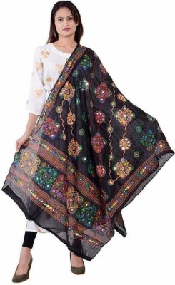 uganta Pure Cotton Embellished Women Dupatta