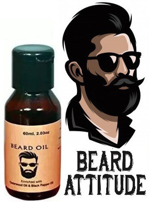 MYEONG Mooch And Beard Oil For Men For Thicker & Longer Beard Hair Oil(60 g)