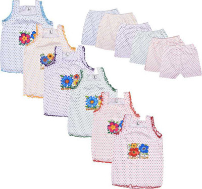 KIDS PARYANIS Baby Boys & Baby Girls Party(Festive) T-shirt Shorts(Multicolor)