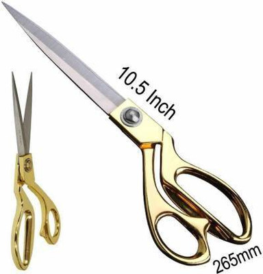 Simtim TAILORING SCISSOR Scissors (Set of 1, GOLDEN) Scissors(Set of 1, Silver, Gold)