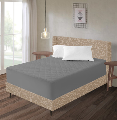 DORISTYLE Elastic Strap Double Size Mattress Cover(Grey)