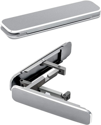 Midkart Universal Multi-Angle Aluminum Kickstand Compatible with Any Cellphone with Vertical and Horizontal Adjustable Angle, Silver Mobile Holder
