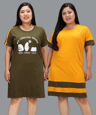 Christy World Colorblock Women Round Neck Multicolor T-Shirt